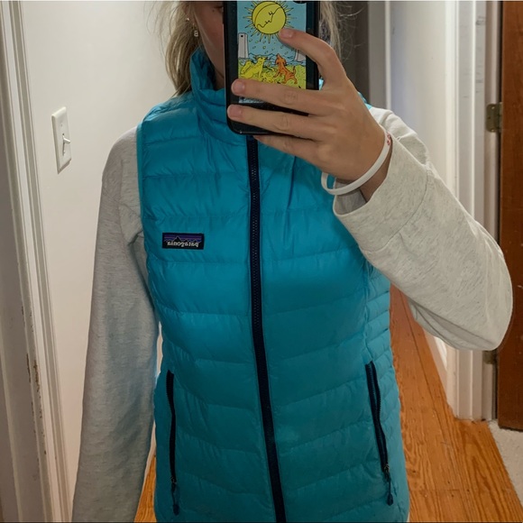 xs turquoise Patagonia vest - Picture 3 of 4